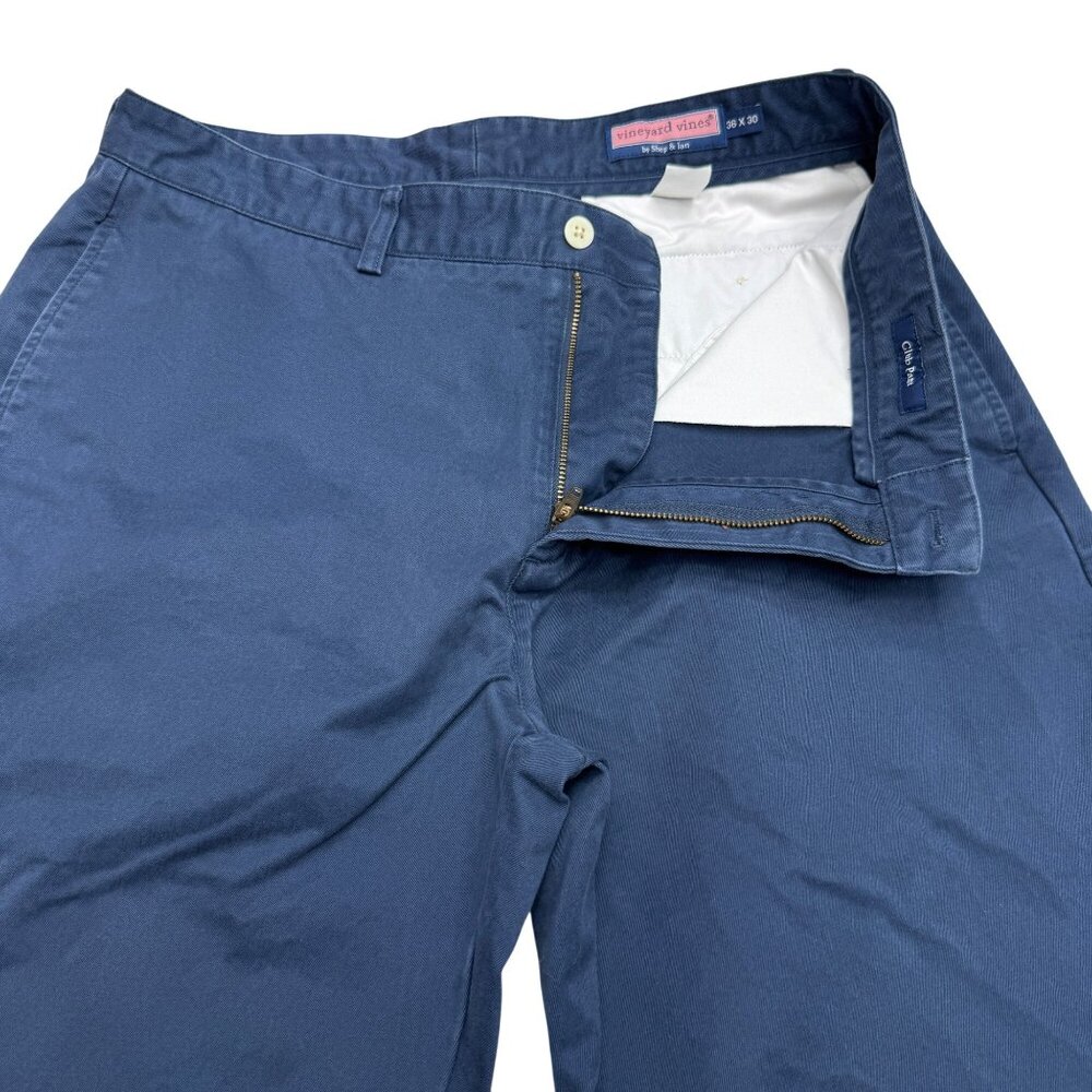 Vineyard Vines Men's 100% Cotton Navy Blue Club Pants, Size 36x30 - Picture 4 of 12